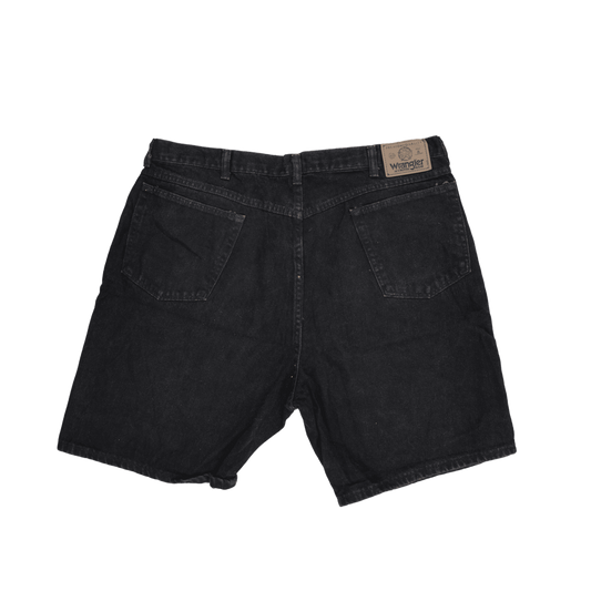 Wrangler Men's Black Denim Shorts Size 40 100% Cotton Vintage