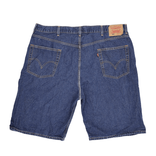 Levi's 569 Loose Straight Fit Denim Shorts Blue W42 100 Percent Cotton Vintage