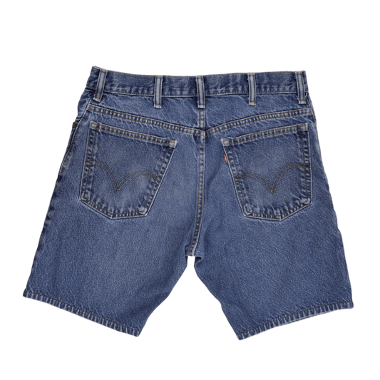 Levi's 517 Boot Cut Vintage Denim Shorts Blue Size 31 Cotton Denim
