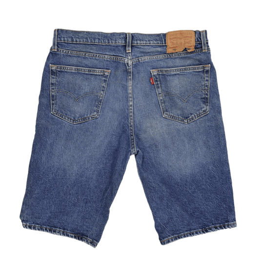 Levi's 502 Waterless Regular Fit Denim Shorts Blue Size 34 Cotton Vintage