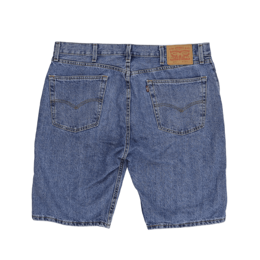 Levi's 505 Vintage Blue Denim Shorts 38W 10.5 Inch Inseam Cotton
