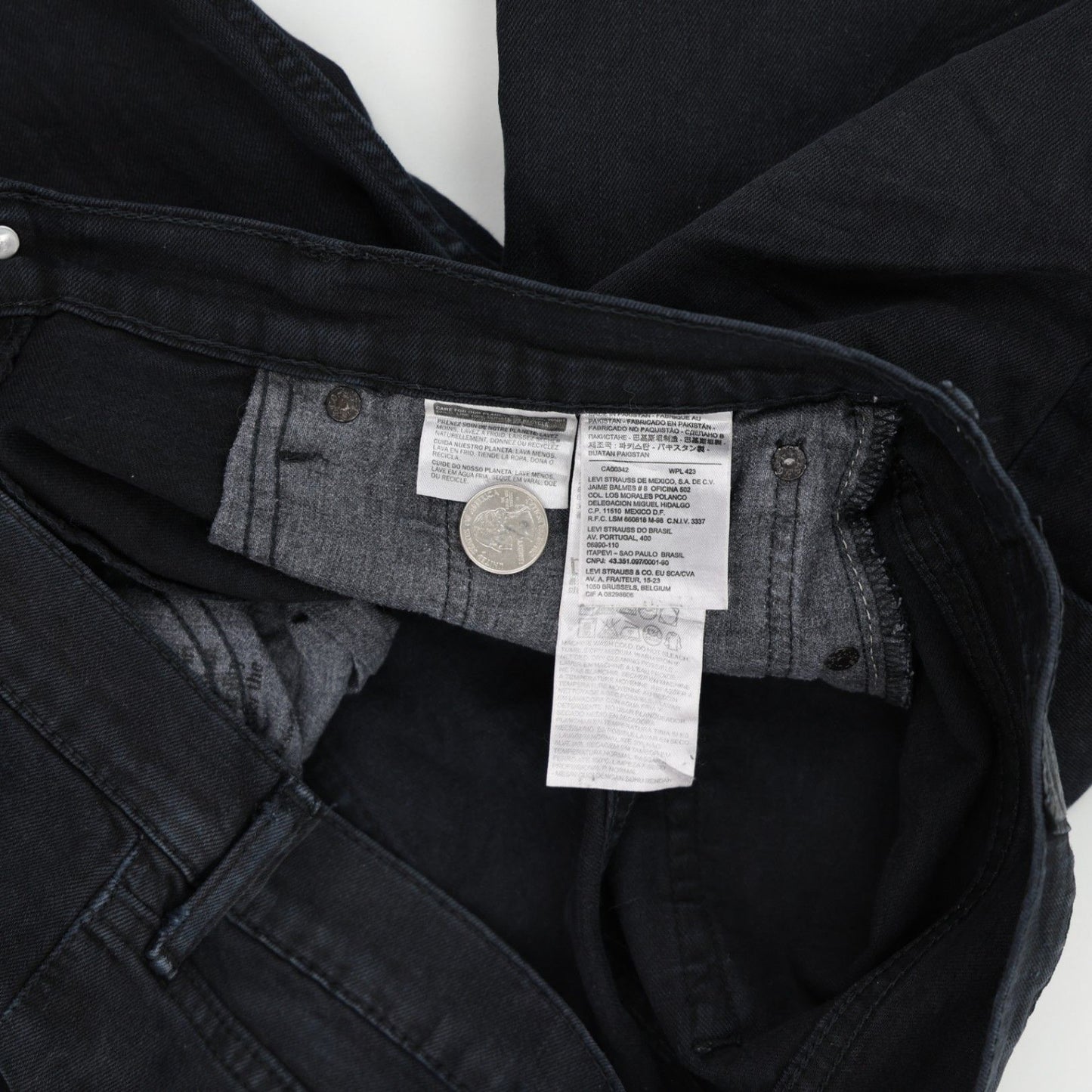 Levi's 508 Men's Black Denim Shorts Size W36 Cotton