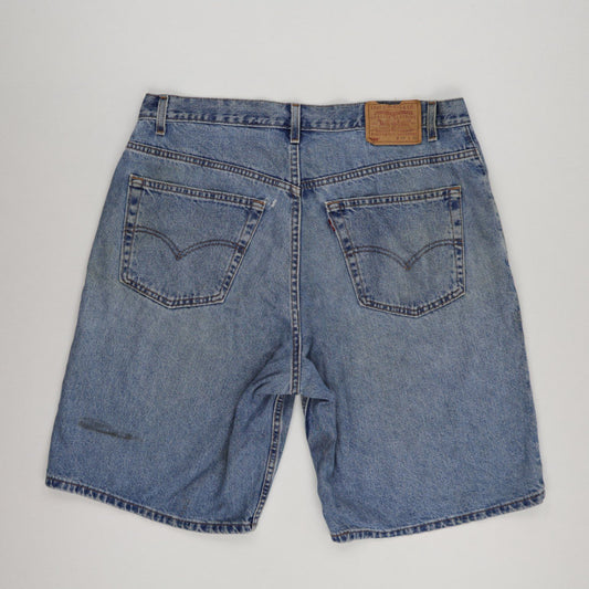 Levi's 560 Loose Fit Vintage Denim Shorts Blue Size 38 Inseam 11 in