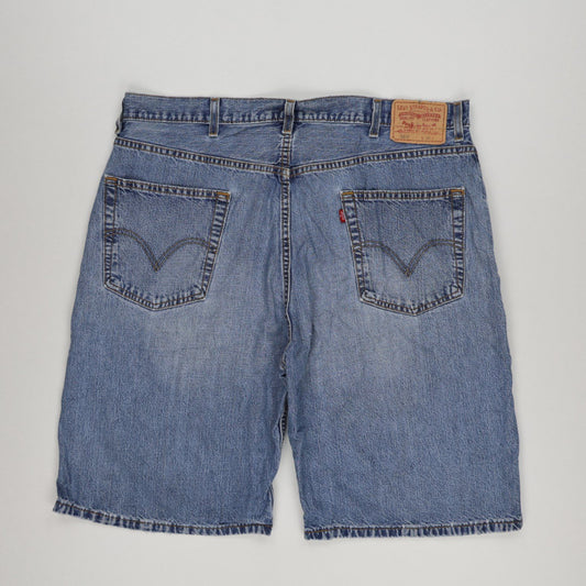 Levi's 569 Loose Fit Denim Shorts Blue W38 100 Cotton Vintage
