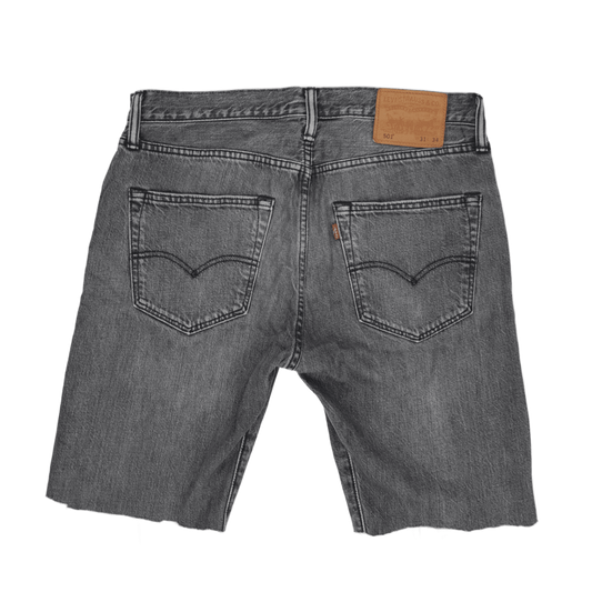 Levi's 501 Vintage Black Denim Shorts for Men Size W31 Cotton 9in Inseam