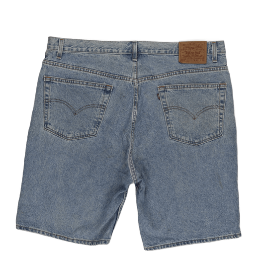 Levi's 505 Regular Fit Denim Shorts Light Blue Size 42 100 Percent Cotton Vintage