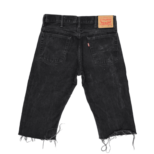 Levi's 517 Vintage Black Bootcut Jeans W31 L32 Cotton Pre-owned