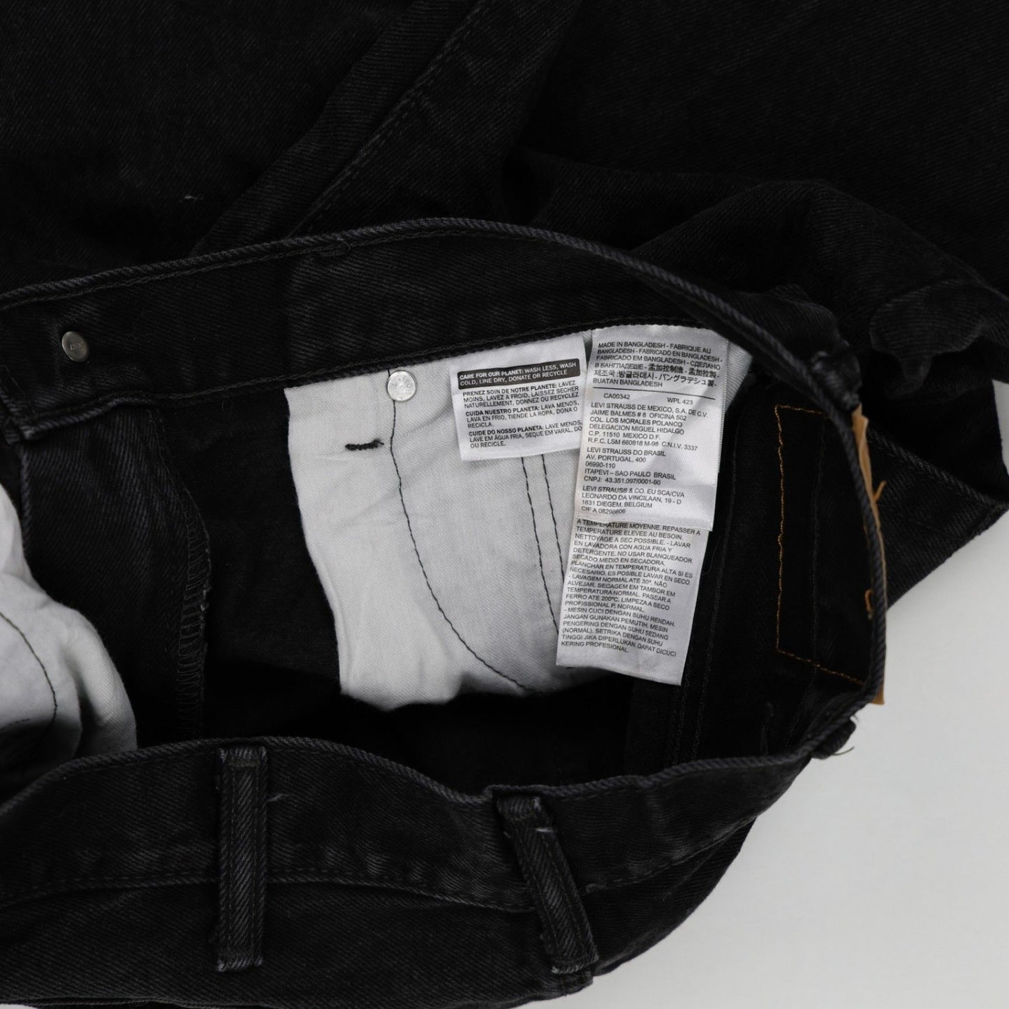 Levi's 517 Vintage Black Bootcut Jeans W31 L32 Cotton Pre-owned