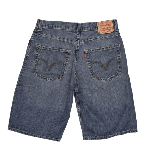 Levi's 569 Loose Straight Fit Denim Shorts Blue W33 100% Cotton Vintage