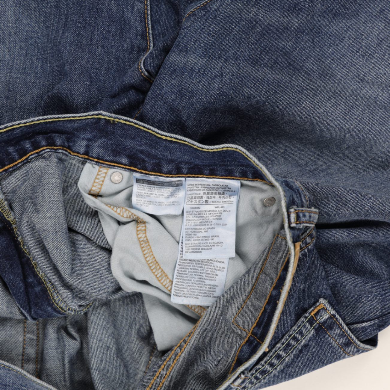 Levi's 569 Vintage Blue Denim Shorts W38 Cotton