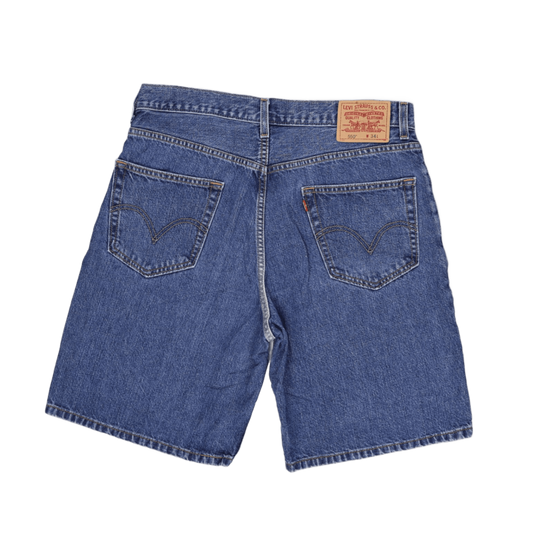 Levi's 550 Vintage Blue Denim Shorts W34 Cotton Used Very Good