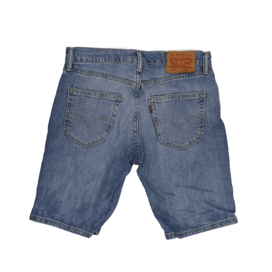 Levi's 511 Slim Fit Denim Shorts Blue W30 Cotton Denim