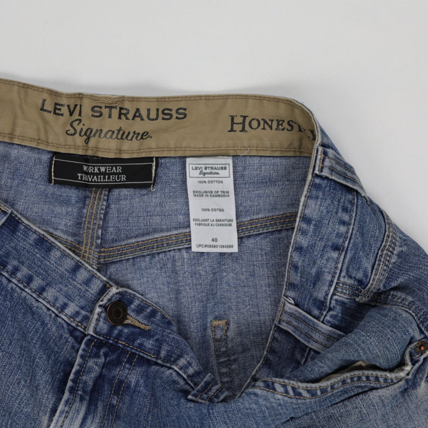 Levi Strauss Signature Workwear Denim Shorts Blue Size 40 100 Percent Cotton