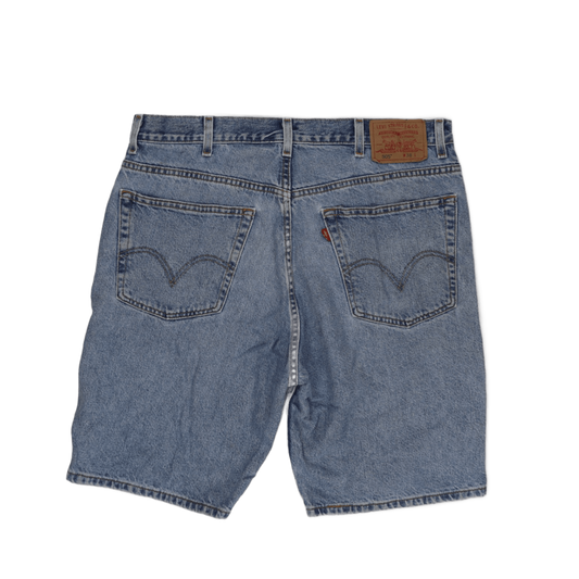 Levi's 505 Regular Fit Denim Shorts Light Blue W38 L Vintage 100 Cotton
