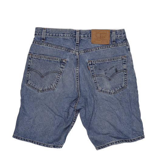 Levi's 505 Regular Fit Denim Shorts Blue Size 32 Cotton Denim Vintage