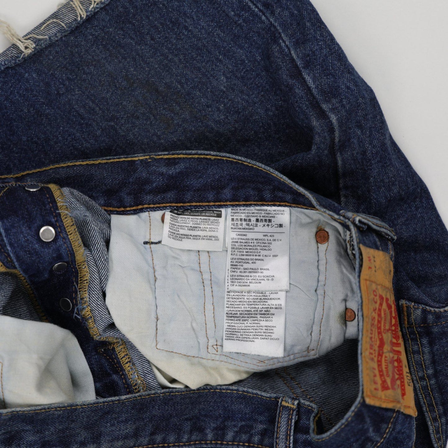 Levi's 501 Vintage Denim Shorts Blue W34 L34 Cotton