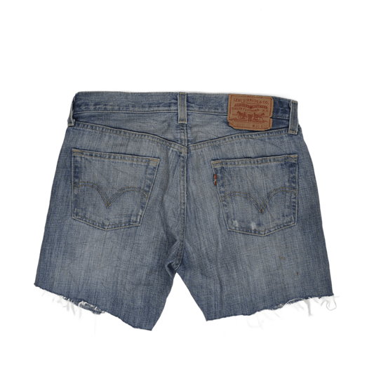 Levi's 501 Vintage Distressed Denim Shorts Blue W30 100% Cotton