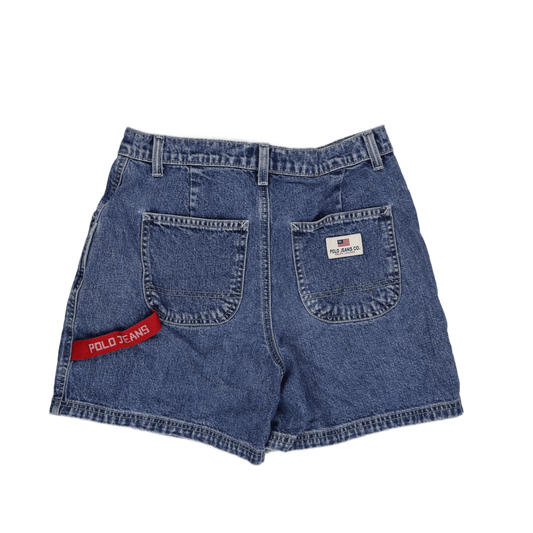 Polo Jeans Co Ralph Lauren Vintage Denim Shorts Blue Size 6 100% Cotton