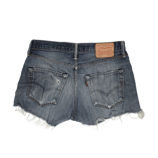 Levi's 501 High Rise Vintage Blue Denim Shorts W30 Cotton
