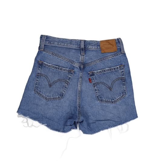 Levi's Vintage High Rise Denim Shorts Blue Size 27 Cotton Denim