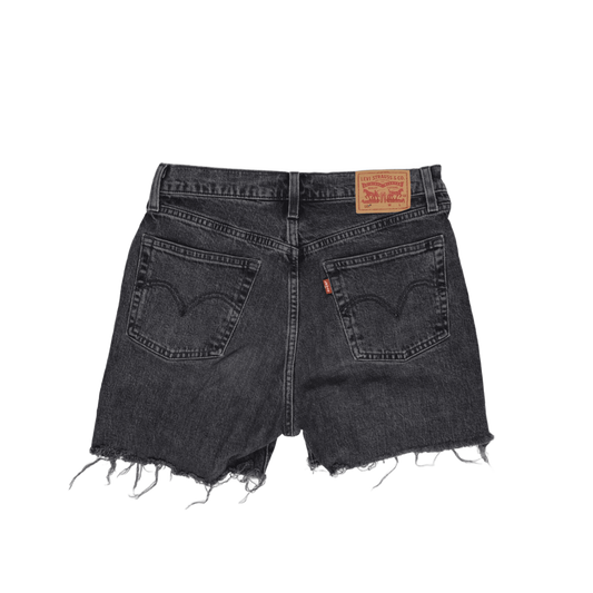 Levi's 501 Vintage Black Denim Cut Off Shorts W34 Cotton
