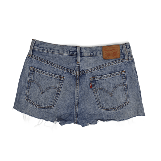 Levi's 501 CT Vintage Distressed Denim Cut Off Shorts Blue Size 28W 100 Percent Cotton