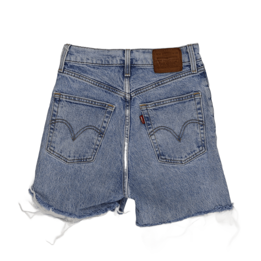 Levi's High Waisted Denim Shorts Light Blue Size 24 Vintage Cotton