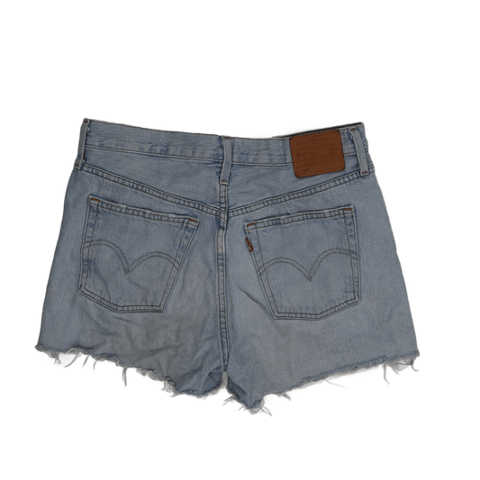 Levi's Vintage Light Blue Distressed Denim Cut-Off Shorts W30 Cotton