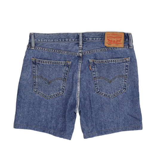 Levi's 505 Vintage Denim Shorts Classic Blue W33 100% Cotton