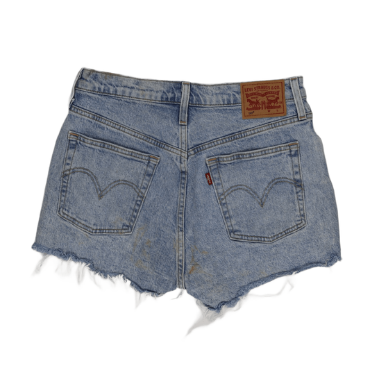 Levi's 501 High Waisted Vintage Blue Denim Shorts W31 100% Cotton