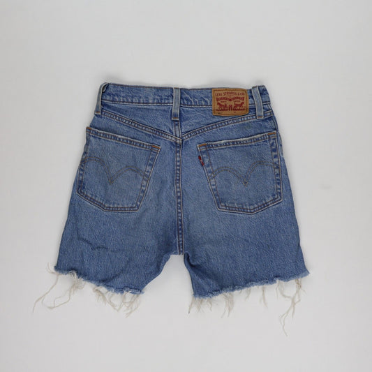 Levi's 501 High Waisted Vintage Blue Denim Cut Off Shorts W31 100% Cotton
