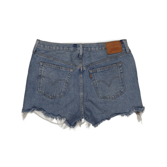 Levi's 501 Women's Vintage High Waisted Denim Shorts Blue W31 100% Cotton