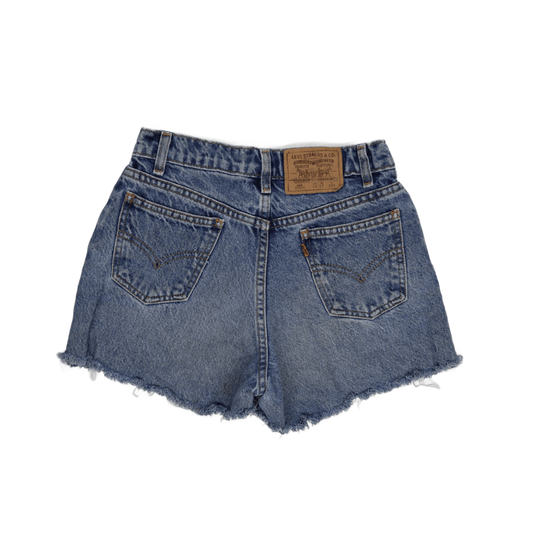 Levi's 560 Regular Denim Cut-Off Shorts Blue Size 14 100% Cotton Vintage Casual