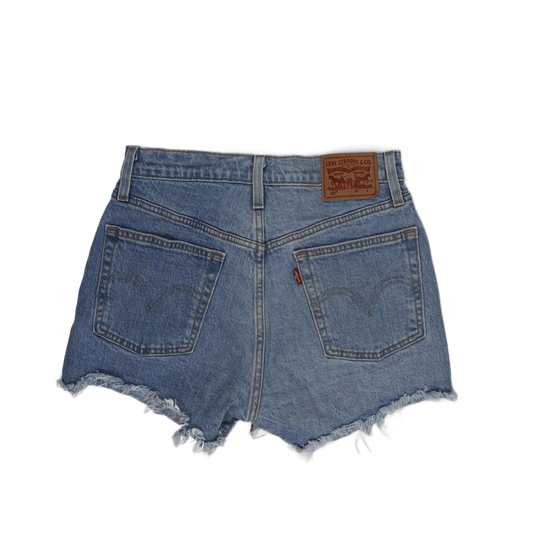 Levi's 501 High Waisted Cut-Off Shorts Light Blue W31 Cotton Denim Vintage