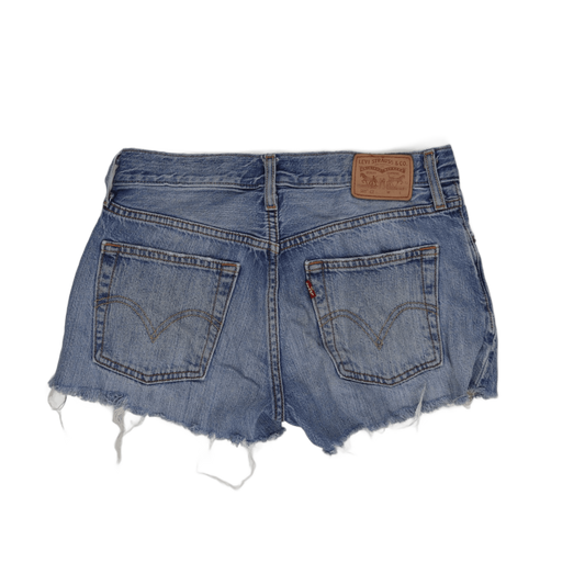 Levi's 501 CT High Rise Distressed Blue Denim Cut Off Shorts Womens W31 Cotton Vintage