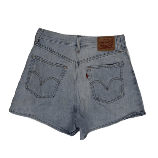 Levi's Women's High Waisted Denim Shorts Light Blue Size 27 100% Cotton Vintage