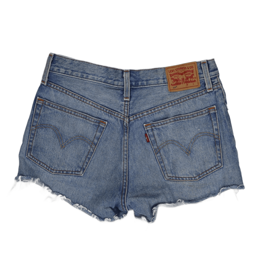 Levi's Vintage 501 High Waisted Distressed Denim Shorts Light Blue W31 Cotton