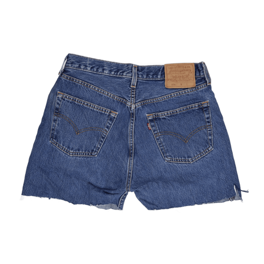 Levi's 501 Vintage Blue Denim Shorts W34 L18 100% Cotton