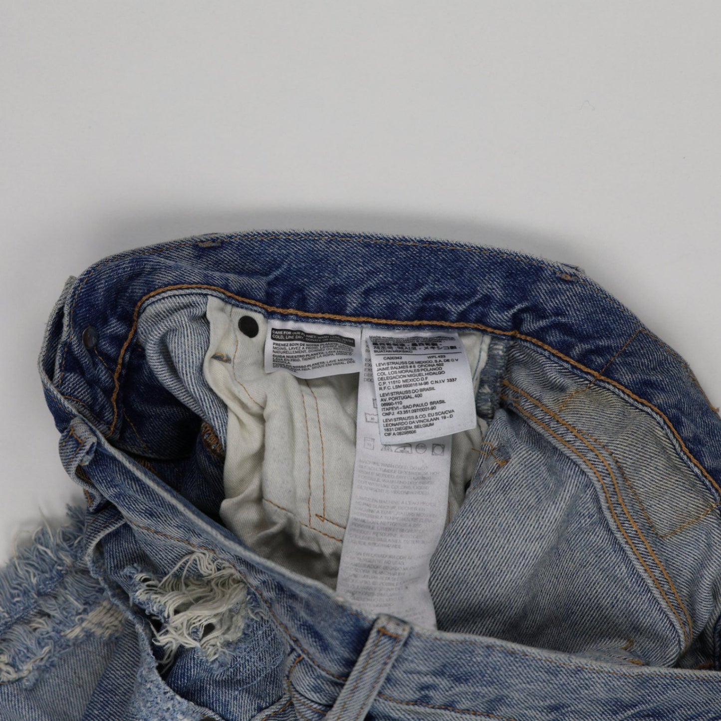 Levi's 505C Vintage Light Blue Denim Shorts W34 Cotton Casual