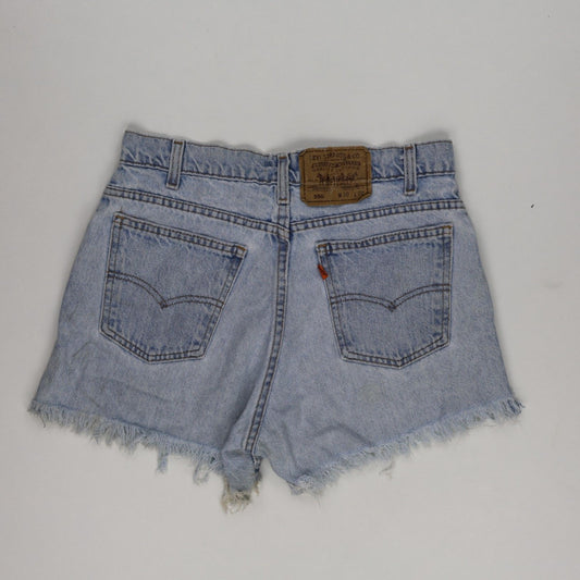 Levi's 550 Vintage Denim Shorts Light Blue W30 Cotton Denim