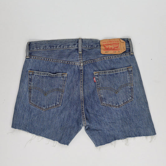 Levi's 501 Vintage Denim Cut Off Shorts Blue W30 L32 100 Cotton