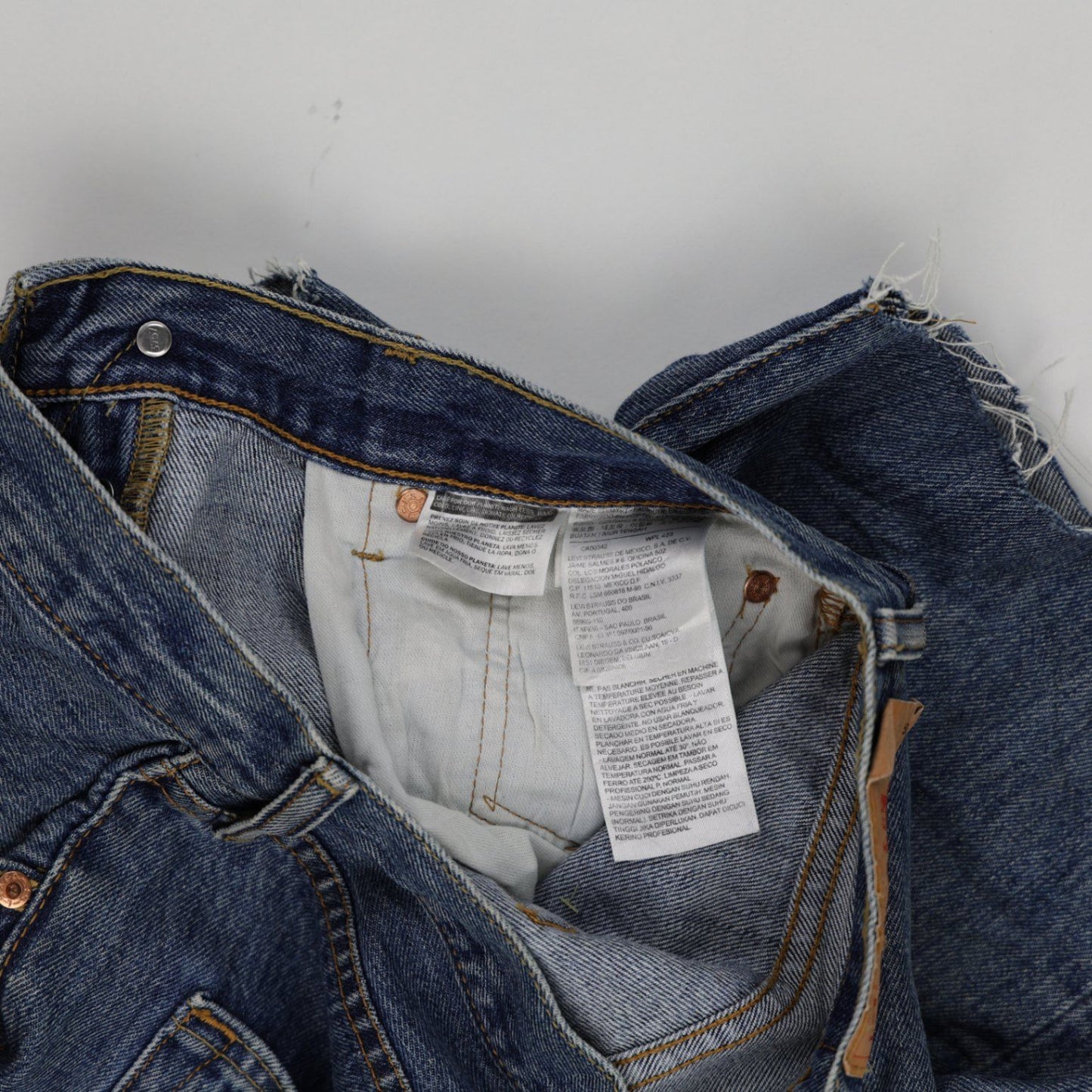 Levi's 501 Vintage Denim Cut Off Shorts Blue W30 L32 100 Cotton