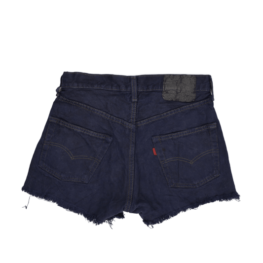 Levi's Women's Vintage Navy Blue Denim Cut-Off Shorts Size 28 Cotton