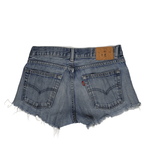 Levi's Vintage Blue High-Waisted Denim Shorts Size S 28 in Cotton Denim