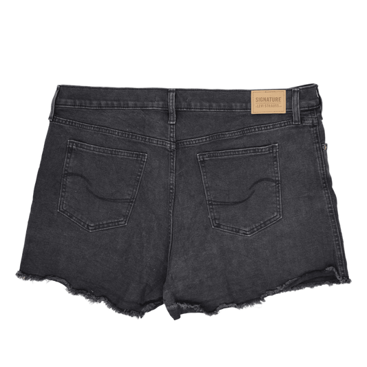 Levi Strauss Women's Black Cut-Off Denim Shorts Size 10 100% Cotton 6 Inch Inseam