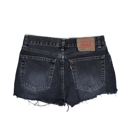 Levi's Black Cut-Off Denim Shorts Women's Size 26W Vintage Cotton