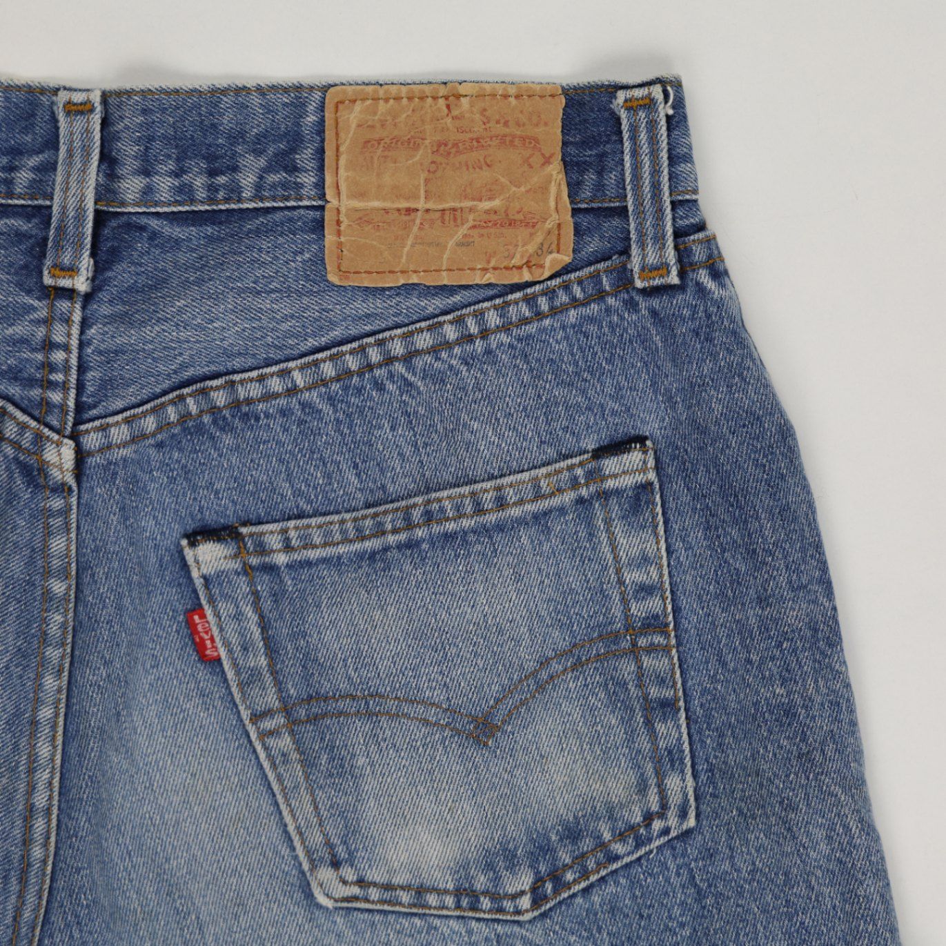 Levi's Vintage High-Waisted Distressed Denim Cut-Off Shorts For Women - Blue Wash - Ideal Summer Streetwear 2024 Fashion