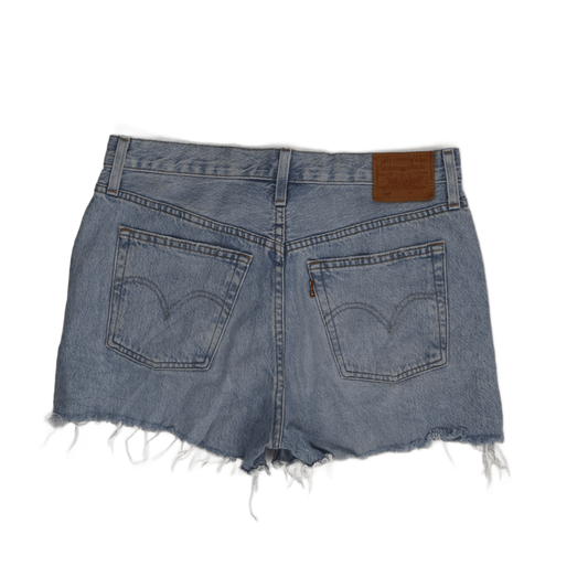 Levi's 501 Waterless Vintage Light Blue Denim Shorts, Distressed Hem Women’s