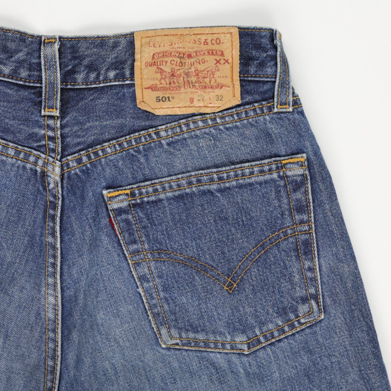 Levi's 501 Vintage Cut-Off Denim Shorts Blue W32 Cotton