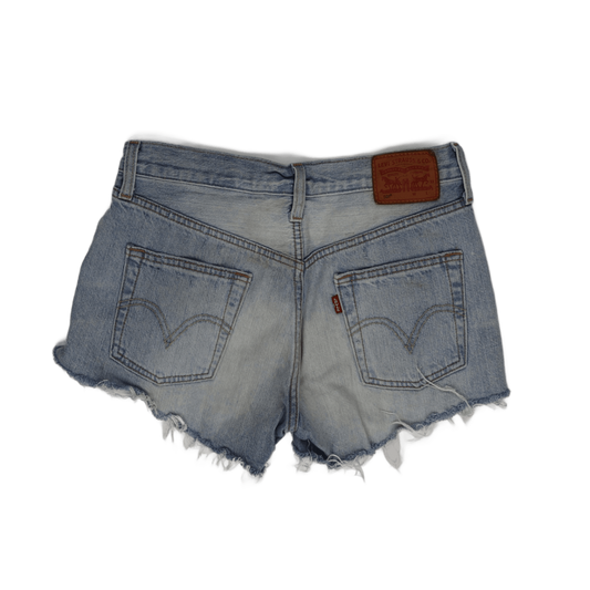 Levi's 501 High Rise Vintage Light Blue Denim Shorts W28 100 Cotton